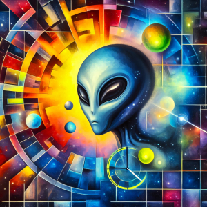 Bild-Nr: 12771422 Fantasie Alien Kinderzimmerbild Erstellt von: wompus