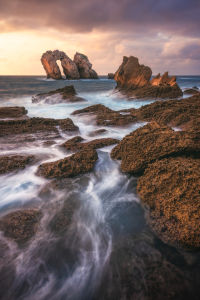 Bild-Nr: 12785567 Spanien Urros de Liencres Felsen im Meer Erstellt von: Jean Claude Castor