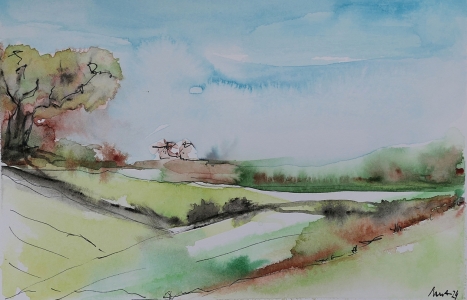 Bild-Nr: 12799737 Aquarell Landschaft II Erstellt von: Opus