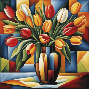 Bild-Nr: 12802563 Tulpen in Vase KI Erstellt von: XYRIUS