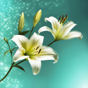 Bild-Nr: 12802872 Blüten und Knospen KI Erstellt von: XYRIUS