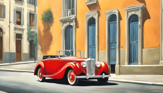 Bild-Nr: 12808652 Ein rotes Cabrio Erstellt von: XYRIUS