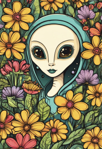 Bild-Nr: 12815028 Blumenmädchen KI Erstellt von: XYRIUS