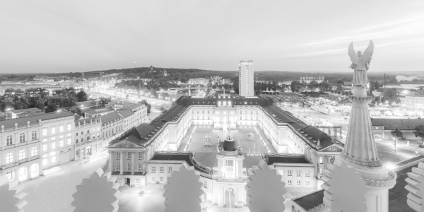 Bild-Nr: 12827174 Alter Markt in Potsdam bei Nacht - monochrom Erstellt von: dieterich