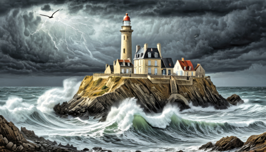 Bild-Nr: 12828176 Sturm über dem Atlantik KI Erstellt von: XYRIUS