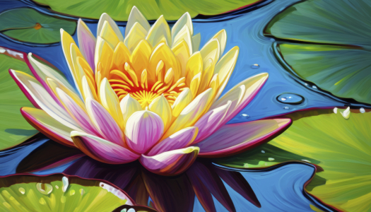 Bild-Nr: 12829286 Wasserlilie KI Erstellt von: XYRIUS