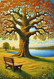 Bild-Nr: 12834912 Baum am See KI Erstellt von: XYRIUS