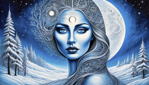 Bild-Nr: 12847020 Schönheit des Wintermondes KI Erstellt von: XYRIUS
