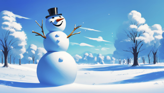 Bild-Nr: 12847241 Schneemann im Park KI Erstellt von: XYRIUS