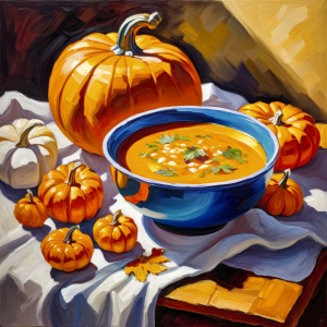 Bild-Nr: 12849366 Kürbissuppe KI Erstellt von: XYRIUS