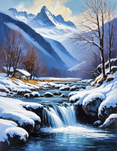 Bild-Nr: 12859872 Zauberhafte Winterlandschaft KI Erstellt von: XYRIUS