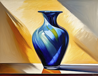 Bild-Nr: 12864834 Blaue Vase KI Erstellt von: XYRIUS