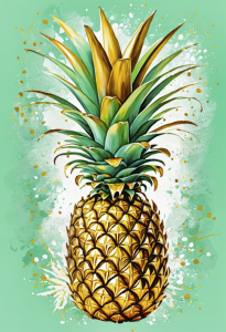 Bild-Nr: 12867362 Ananas pur KI Erstellt von: XYRIUS