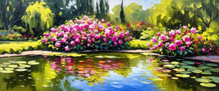 Bild-Nr: 12870167 Idylle am Teich KI Erstellt von: XYRIUS