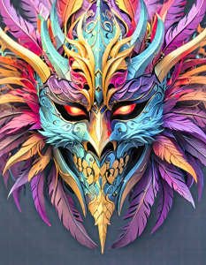 Bild-Nr: 12871332 Horrormaske KI Erstellt von: XYRIUS