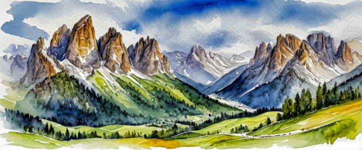 Bild-Nr: 12871674 Gebirgslandschaft im Sommer KI Erstellt von: XYRIUS