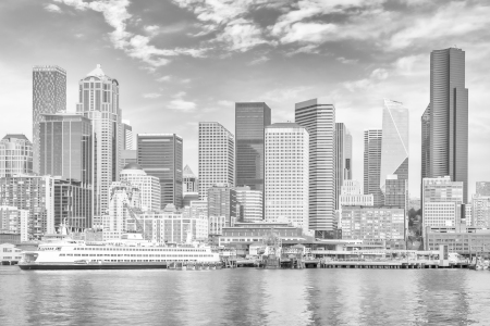 Bild-Nr: 12875078 Downtown Seattle in Monochrom Erstellt von: Melanie Viola
