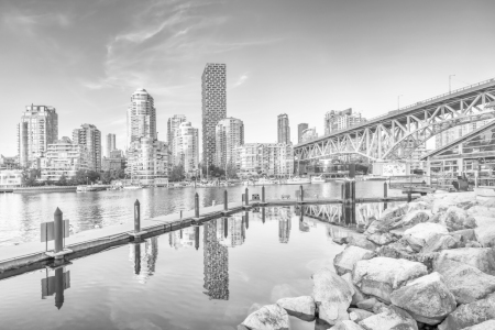 Bild-Nr: 12880006 Granville Island in Vancouver in Monochrom Erstellt von: Melanie Viola