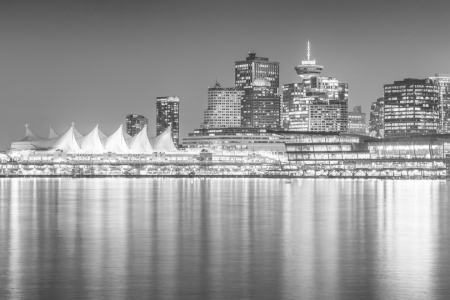 Bild-Nr: 12880007 Abendimpression aus Vancouver in Monochrom Erstellt von: Melanie Viola