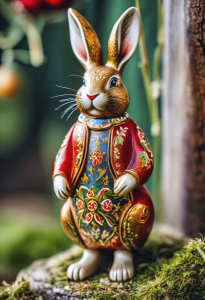 Bild-Nr: 12882343 Osterhase mit Schürze KI Erstellt von: XYRIUS