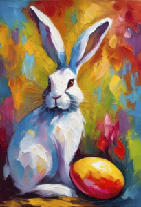 Bild-Nr: 12884010 Hase Osterei Fest KI Erstellt von: XYRIUS