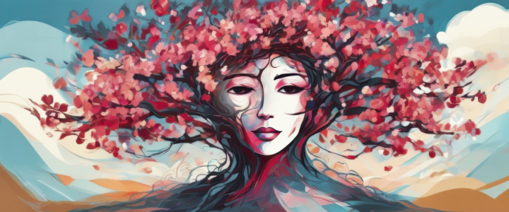 Bild-Nr: 12891352 Kirschblüten Fantasie KI Erstellt von: XYRIUS