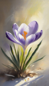 Bild-Nr: 12894094 Krokusblüte KI Erstellt von: XYRIUS