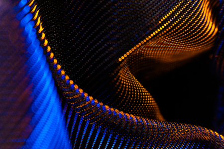 Bild-Nr: 12899528 Wellenstruktur in Blau und Orange Erstellt von: Sandra Höfer