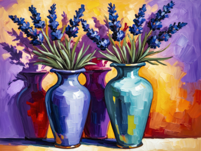 Bild-Nr: 12904548 Lavendelgewächs in Vase KI Erstellt von: XYRIUS