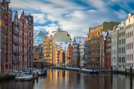 Bild-Nr: 12908840 Nikolaifleet in Hamburg im Winter Erstellt von: Mapics