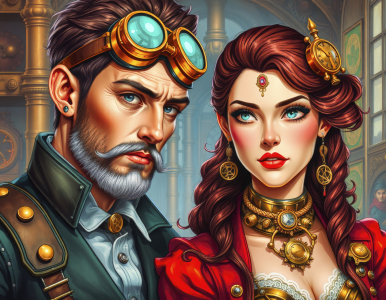 Bild-Nr: 12912139 Steampunk Paar KI Erstellt von: XYRIUS