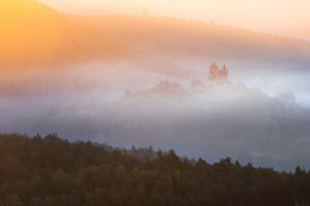 Bild-Nr: 12912857 Burg Berwartstein von Nebel umhüllt Erstellt von: Daniela Beyer