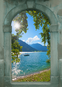 Bild-Nr: 12936671 Rustikales Fenster mit Blick auf den Achensee Erstellt von: SusaZoom