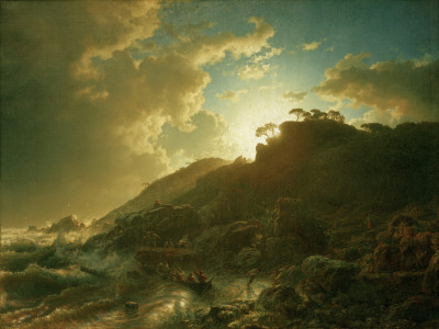 Bild-Nr: 30000016 A.Achenbach,Sonnenuntergang nach Sturm.. Erstellt von: Achenbach, Andreas