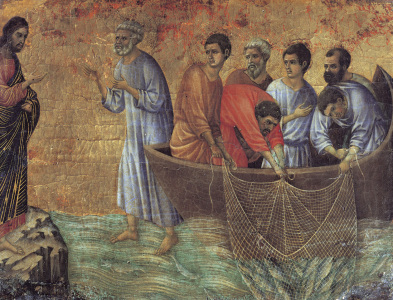 Bild-Nr: 30002112 Duccio /App.of Christ on Lake Tiberias Erstellt von: Duccio (di Buoninsegna)