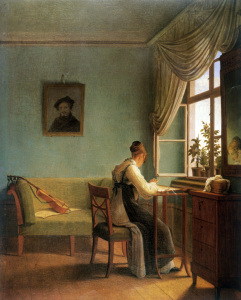 Bild-Nr: 30003588 Kersting / The Embroiderer / 1827 Erstellt von: Kersting, Georg Friedrich