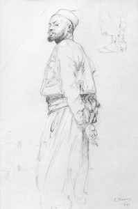 Bild-Nr: 30004412 Ludwig Knaus / Standing Moroccan / Draw. Erstellt von: Knaus. Ludwig