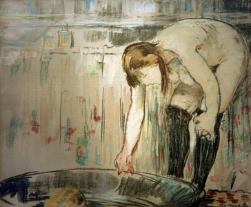 Bild-Nr: 30005366 É.Manet, Womam with bathtub / 1878/79 Erstellt von: Manet, Edouard