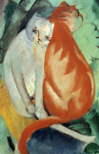 Bild-Nr: 30005570 Marc / Cats, red and white / 1912 Erstellt von: Marc, Franz