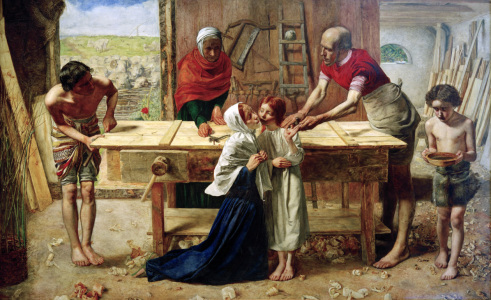 Bild-Nr: 30005884 Millais, Christ in the House of His Par. Erstellt von: Millais, Sir John Everett