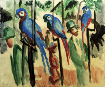 Bild-Nr: 30006204 August Macke, At the parrots / 1914 Erstellt von: Macke, August
