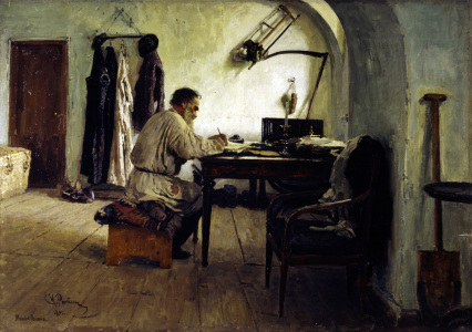 Bild-Nr: 30006760 Leo Tolstoj im Schreibzimmer / Repin Erstellt von: Repin, Ilja Jefimowitsch