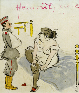 Bild-Nr: 30008495 H.Zille, Verwundeter Soldat und Nutte Erstellt von: Zille, Heinrich