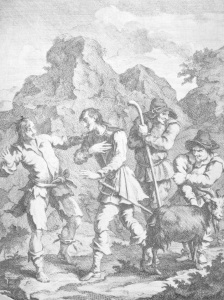 Bild-Nr: 30009174 Cervantes, Don Quixote / Engr.by Hogarth Erstellt von: Hogarth, William