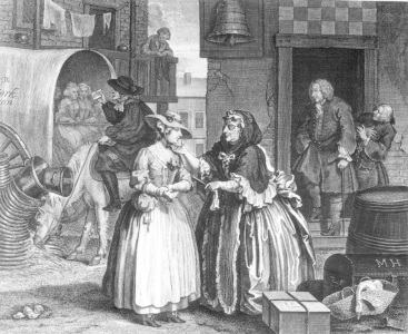Bild-Nr: 30009190 Hogarth / A Harlot's Progress / Arrival Erstellt von: Hogarth, William