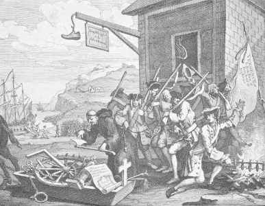 Bild-Nr: 30009301 Hogarth / The Invasion / France / 1756 Erstellt von: Hogarth, William