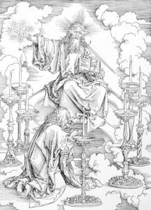 Bild-Nr: 31000388 The Vision of The Seven Candlesticks from the 'Apocalypse' or 'The Revelations o Erstellt von: Dürer, Albrecht