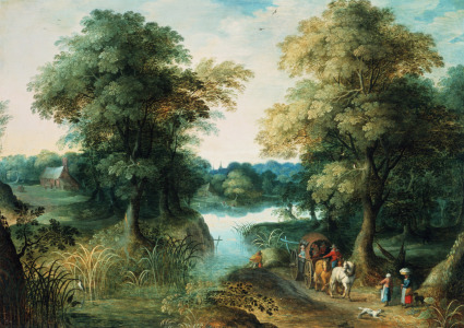 Bild-Nr: 31000698 River Landscape Erstellt von: Jan Brueghel der Ältere