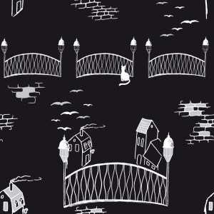 Bild-Nr: 9002126 Kätzchenbrücke Bei Nacht Erstellt von: patterndesigns-com