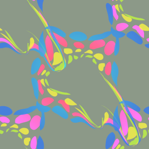 Bild-Nr: 9003796 Farbkleckse Auf Olivgrün Erstellt von: patterndesigns-com